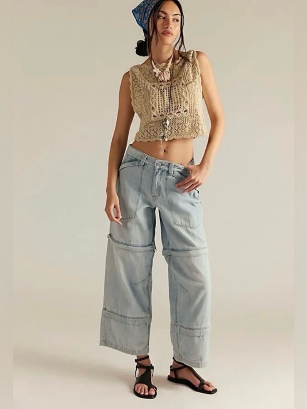 Free People/ We The Free Trailblazer Convertible Zip Jeans ~Circuit Size 31